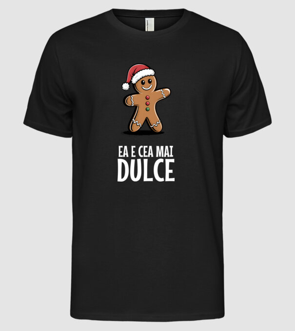 Ea e cea mai dulce Negru model negru pe tricou