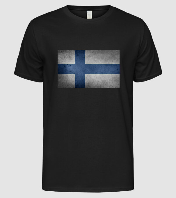 FINLAND model negru pe tricou