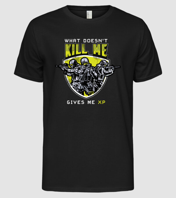 Gamer xp model negru pe tricou