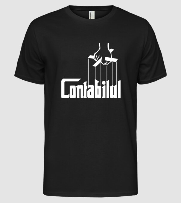 Contabilul model negru pe tricou