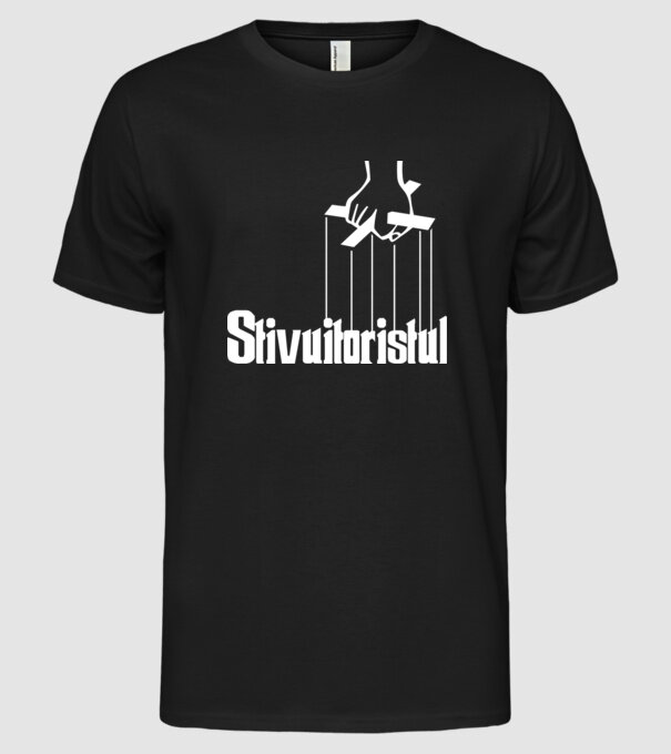 Stivuitoristul model negru pe tricou