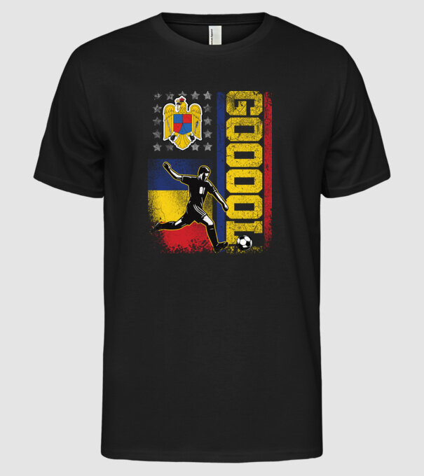 GOOOL model negru pe tricou