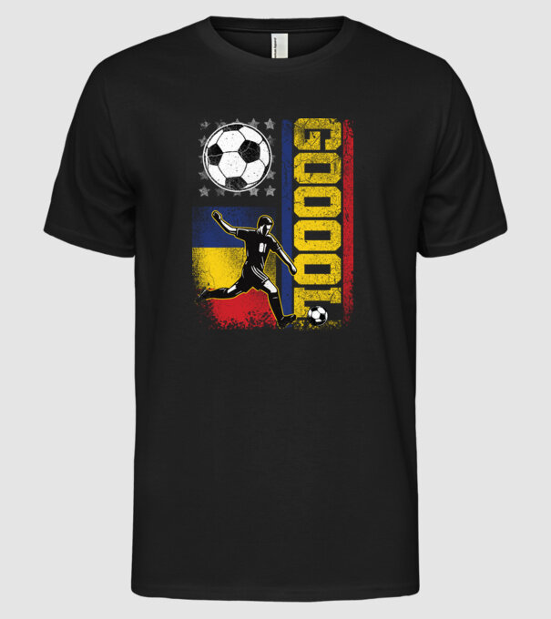 GOOOL model negru pe tricou