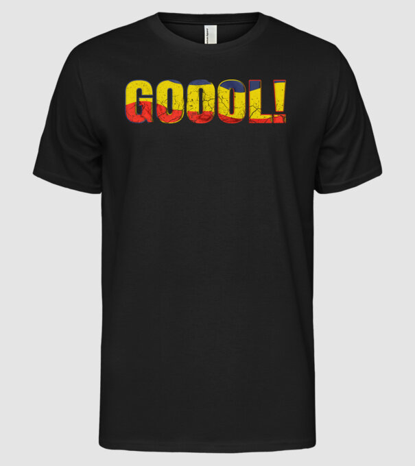 GOOOL model negru pe tricou
