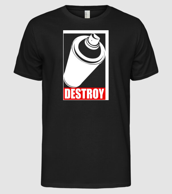Graffiti model negru pe tricou