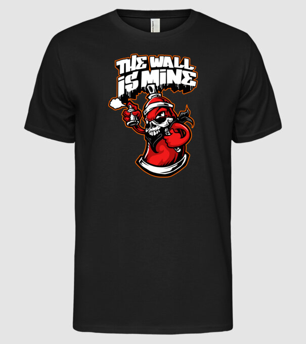 Graffiti model negru pe tricou