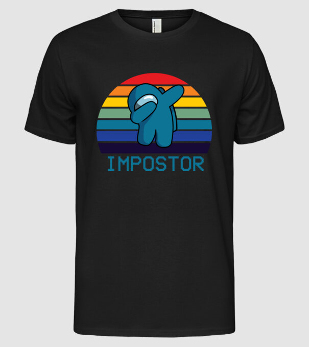 Impostor model negru pe tricou