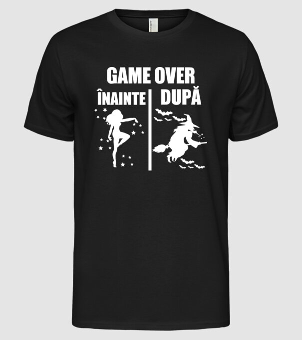 înainte - după model negru pe tricou