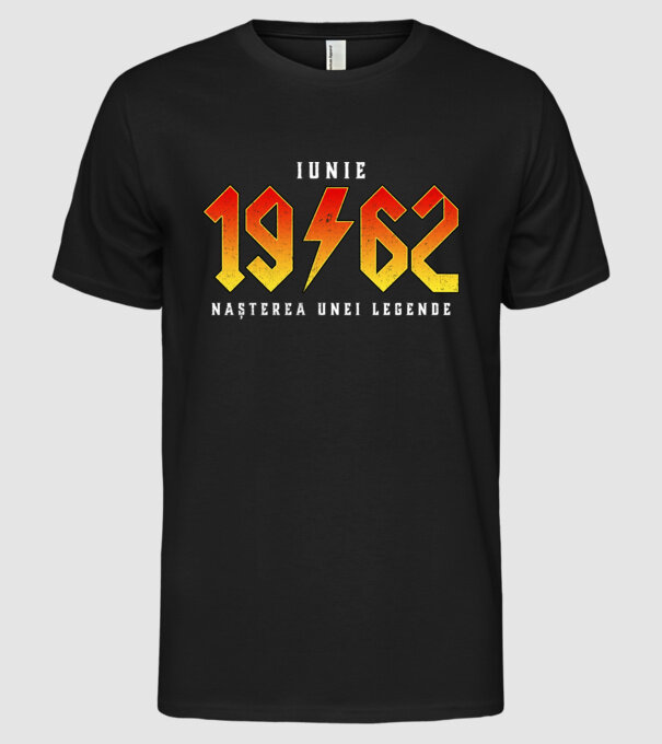 Iunie - 1962 - nașterea unei legende model negru pe tricou