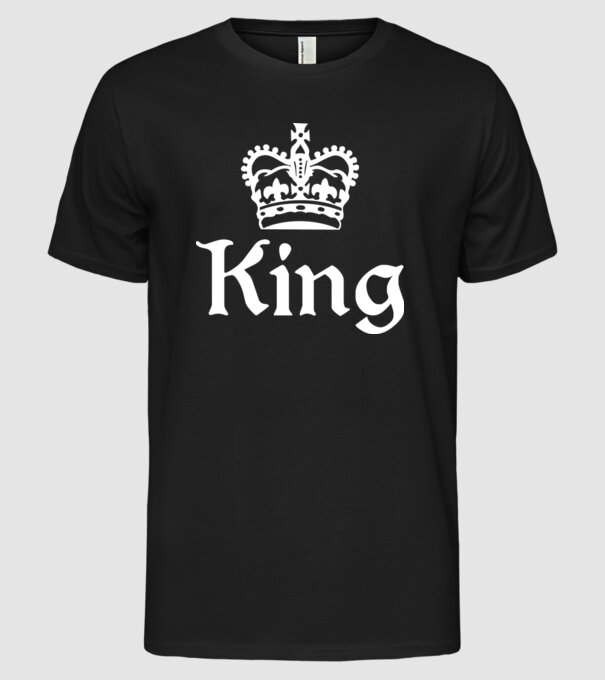 King model negru pe tricou