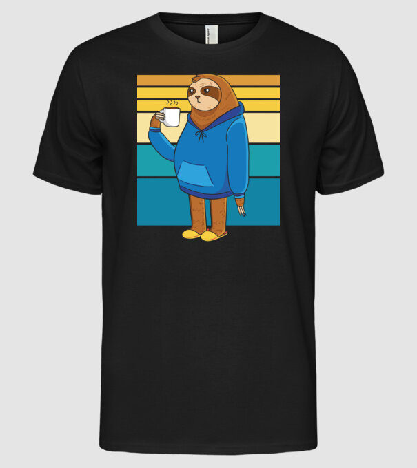 Leneș model negru pe tricou