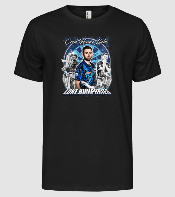 Luke Humphries Cool hand Luke model negru pe tricou