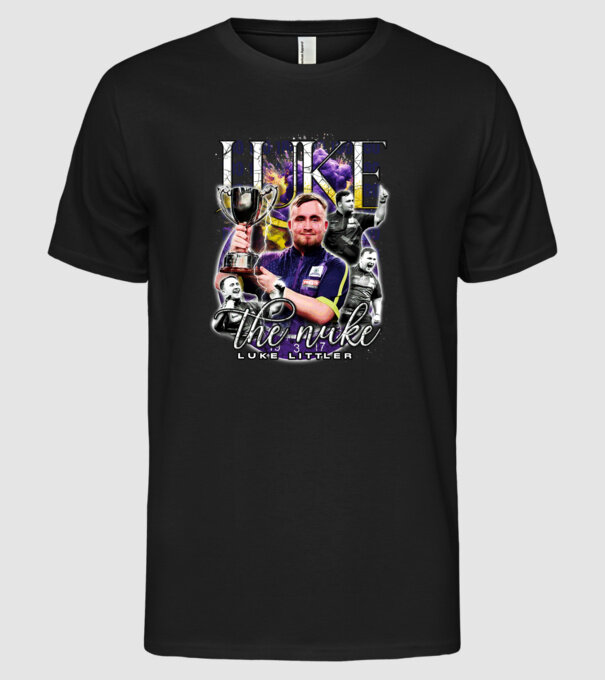 Luke the nuke model negru pe tricou