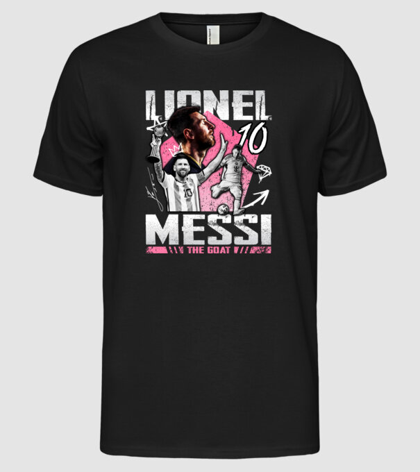 Messi tribute model negru pe tricou