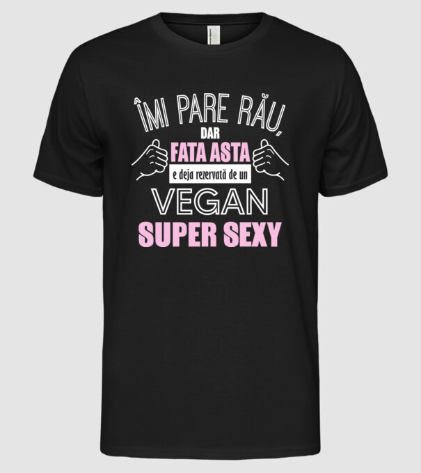 mi pare rău, dar fata asta e deja rezervată de un vegan super sexy model negru pe tricou