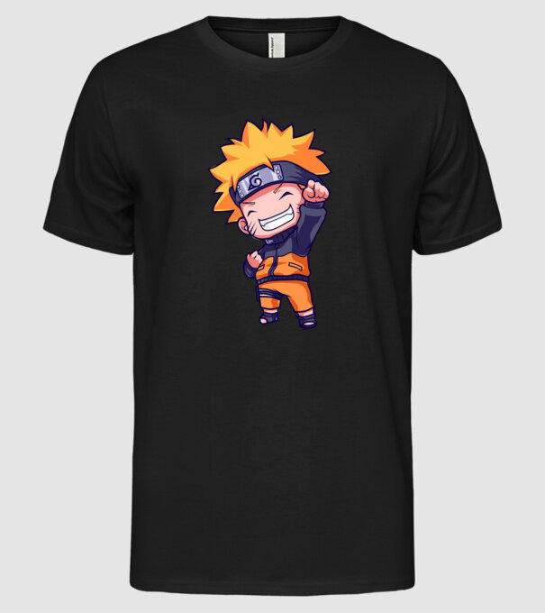 NARUTO model negru pe tricou