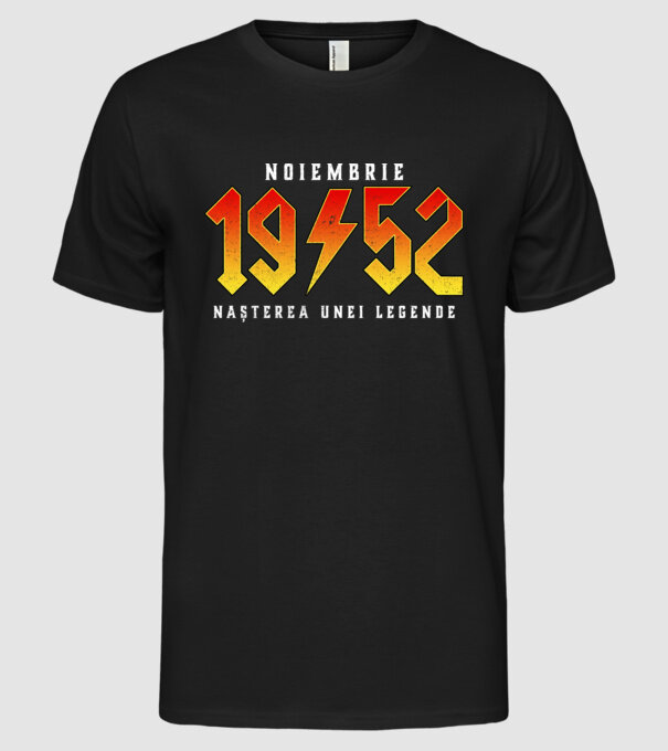 Noiembrie - 1952 - nașterea unei legende model negru pe tricou