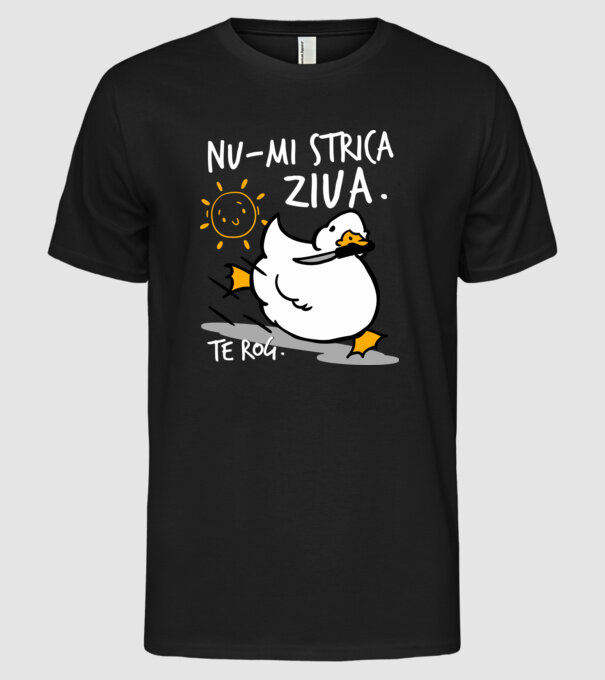 Nu-mi strica ziua. model negru pe tricou