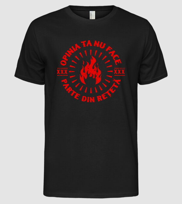 Opinia ta nu face parte din rețetă model negru pe tricou