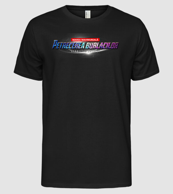 Petrecere de burlac Sfârșitul jocului model negru pe tricou