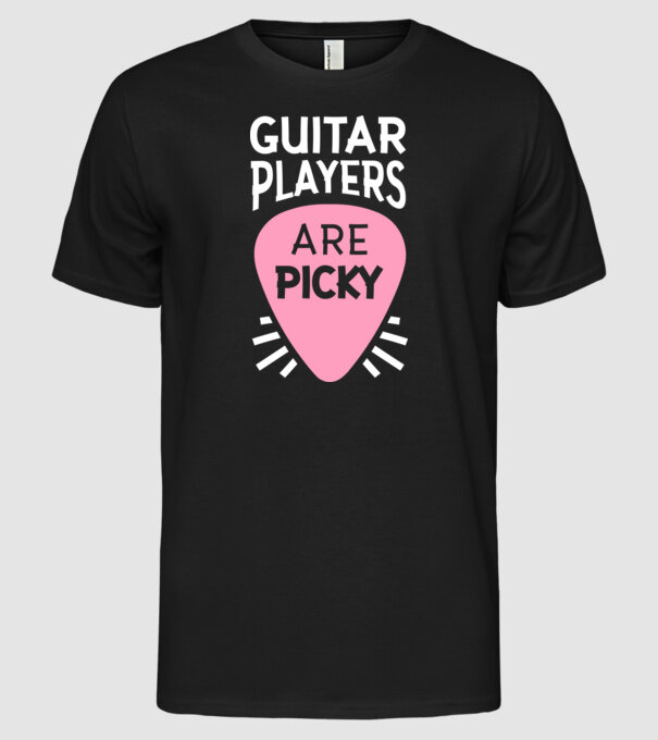 Picky model negru pe tricou