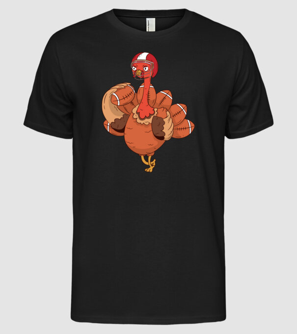 Player Turkey model negru pe tricou