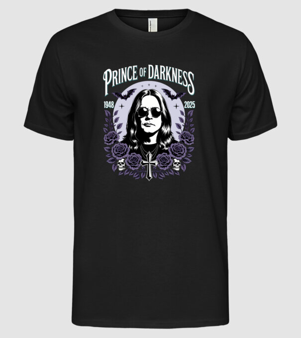 Prince of Darkness model negru pe tricou