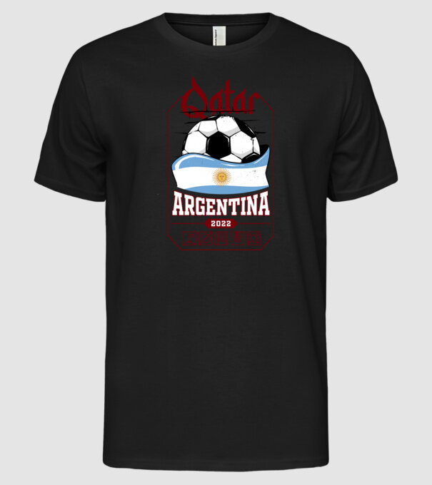 Qatar teams Argentina model negru pe tricou