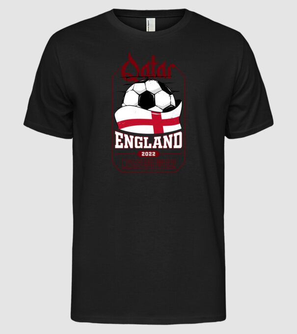 Qatar teams England model negru pe tricou