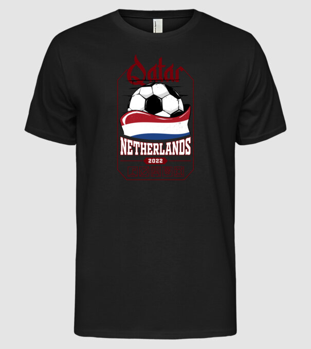 Qatar teams Netherlands model negru pe tricou