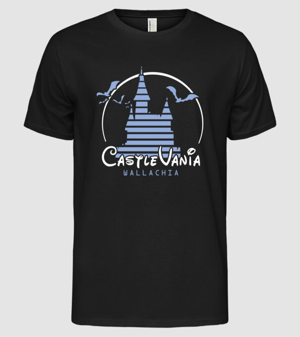 România CastleVania model negru pe tricou
