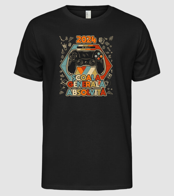 școala generală școala generală model negru pe tricou