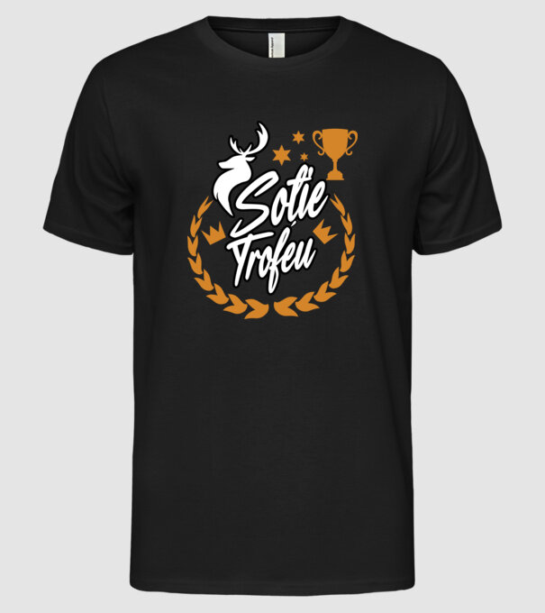 Soție trofeu model negru pe tricou