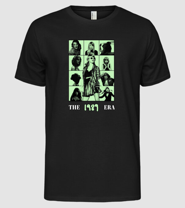 Taylor Swift ERAS green model negru pe tricou