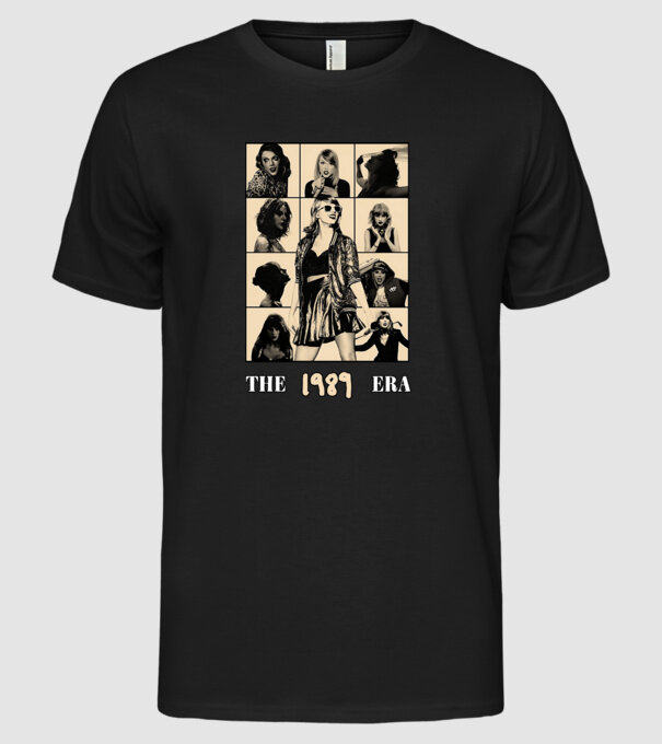 Taylor Swift ERAS peach model negru pe tricou