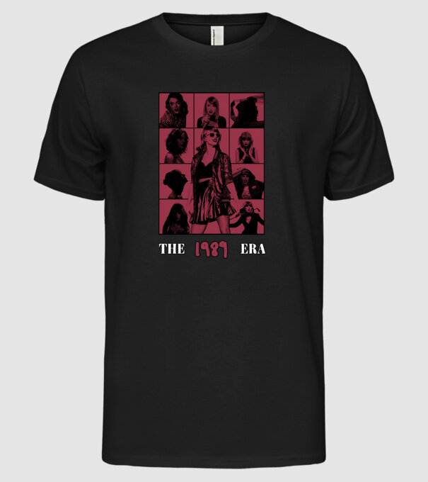 Taylor Swift ERAS red model negru pe tricou