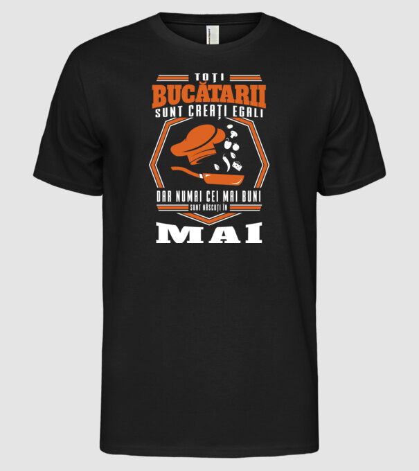 Toți bucătarii sunt creați egali mai model negru pe tricou