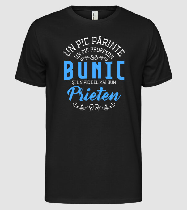 Un pic părinte, un pic profesor - bunic - și un pic cel mai bun prieten model negru pe tricou