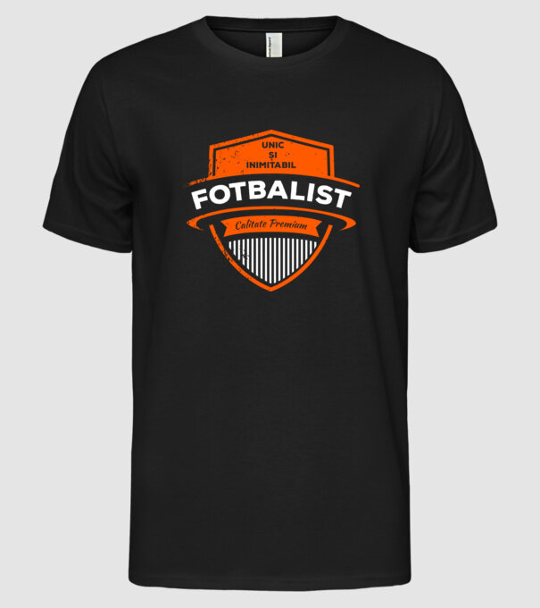 FOTBALIST unic și inimitabil calitate premium model negru pe tricou