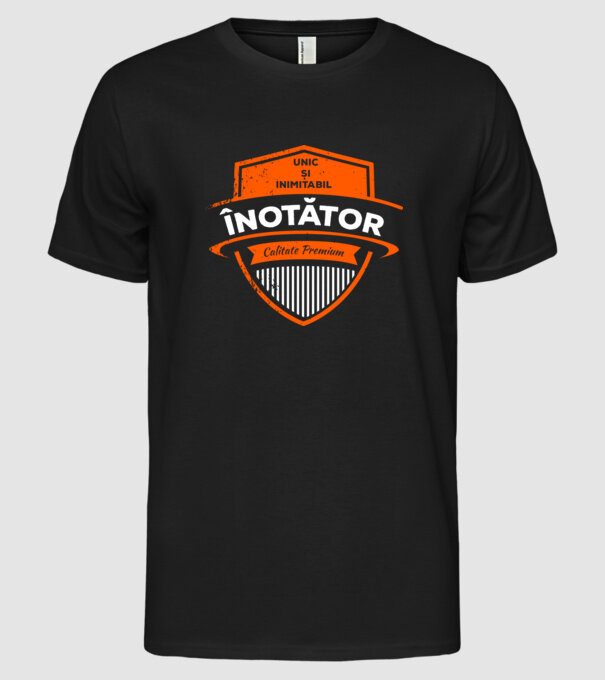 Înotător unic și inimitabil calitate premium model negru pe tricou