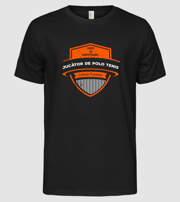 JUCĂTOR DE TENIS unic și inimitabil calitate premium model negru pe tricou