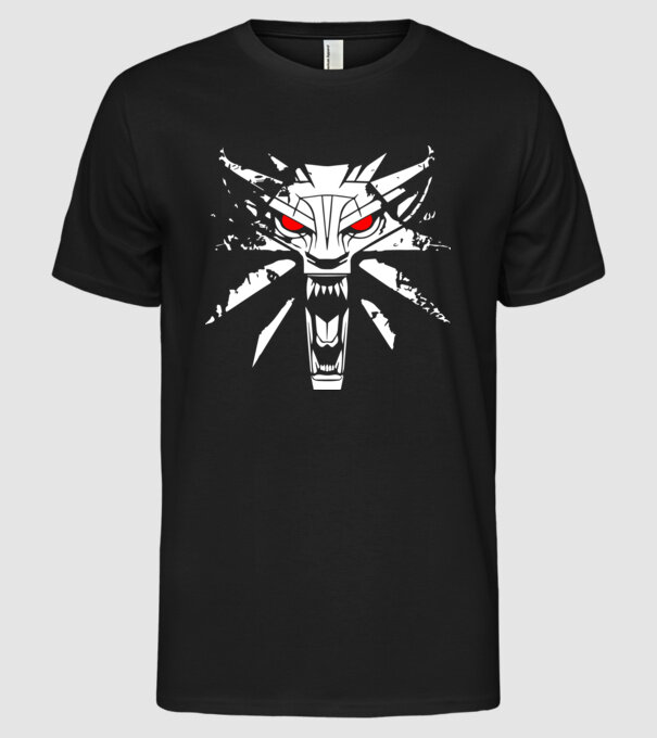 Witcher model negru pe tricou