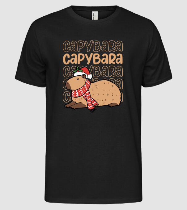 Xmas Cappy model negru pe tricou