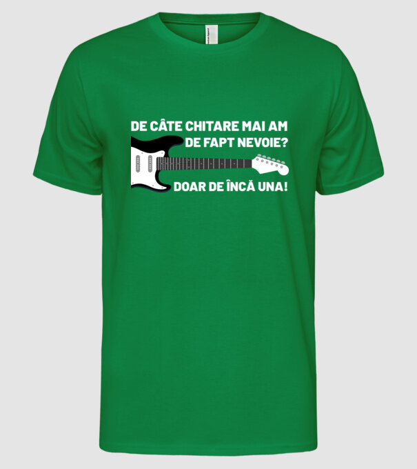 De câte chitare mai am de fapt nevoie? Doar de încă una model verde pe tricou