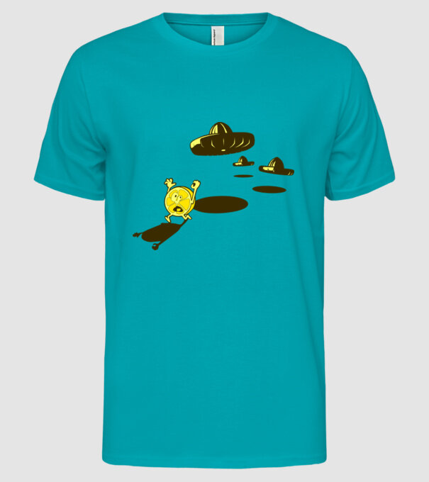 război de lămâie model turcoaz pe tricou