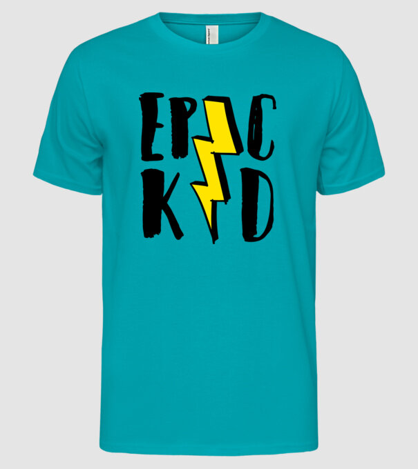 EpicKid model turcoaz pe tricou