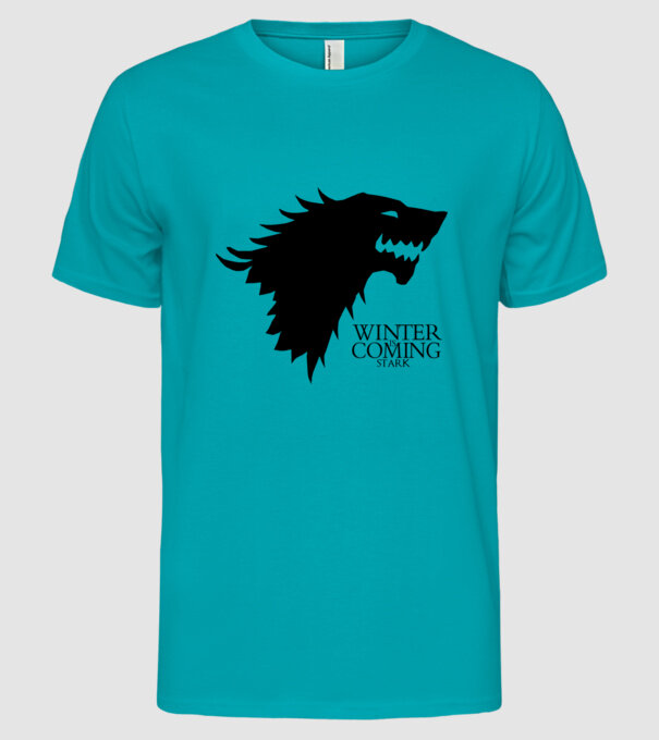 game of thrones winter is coming model turcoaz pe tricou