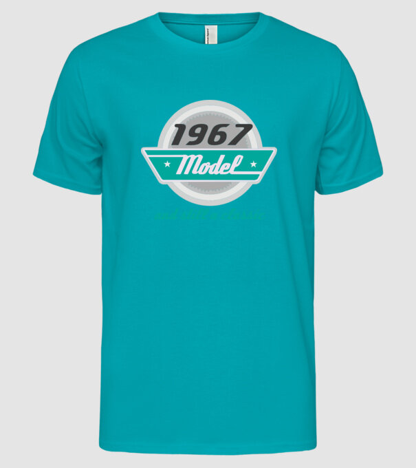 Model and still a classic - 1967 model turcoaz pe tricou