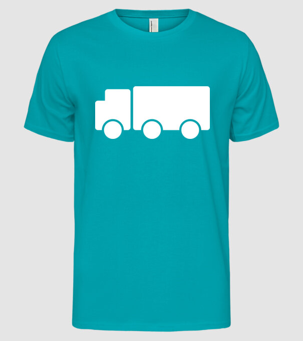 Camion 2. model turcoaz pe tricou