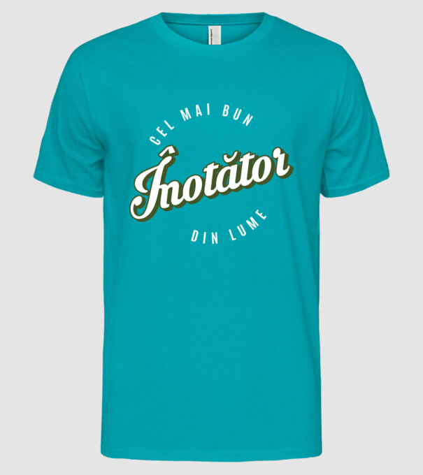 Cel mai bun înotător din lume model turcoaz pe tricou